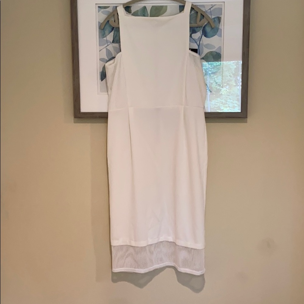 NWT ASOS mixed media dress with exposed zipper